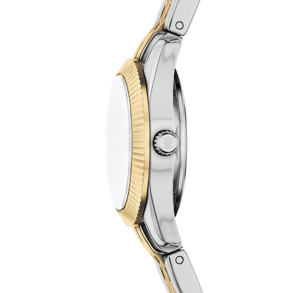 Fossil FES5473 Quartz Çelik Gri Altın Rengi 20 Mm Kadın Kol Saati