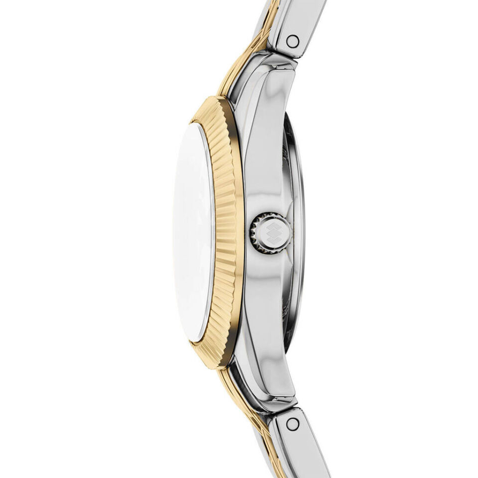 Fossil FES5473 Quartz Çelik Gri Altın Rengi 20 Mm Kadın Kol Saati