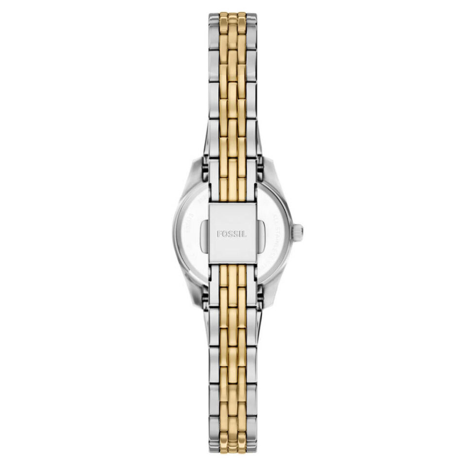 Fossil FES5473 Quartz Çelik Gri Altın Rengi 20 Mm Kadın Kol Saati