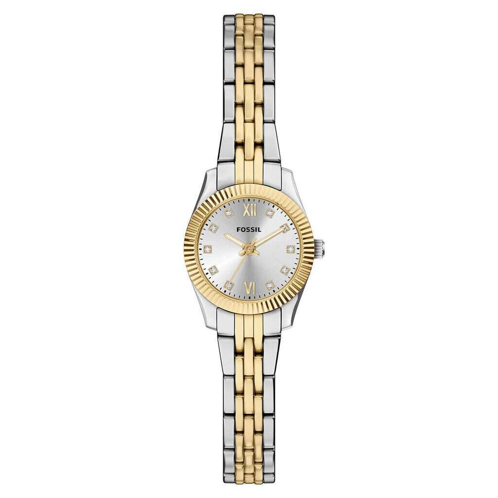 Fossil FES5473 Quartz Çelik Gri Altın Rengi 20 Mm Kadın Kol Saati