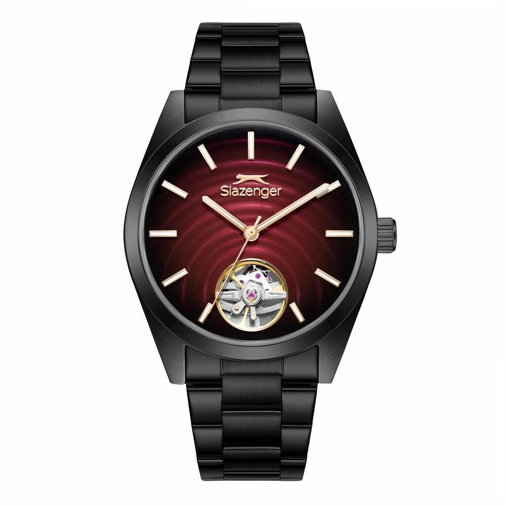 Slazenger SL.09.2625.1.680 Otomatik Çelik Siyah 10 Atm 42 Mm Erkek Kol Saati