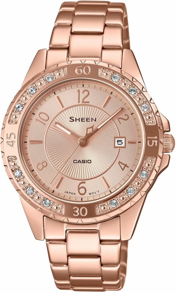 Casio She-4532Pg-4Audf Sheen Kadın Kol Saati