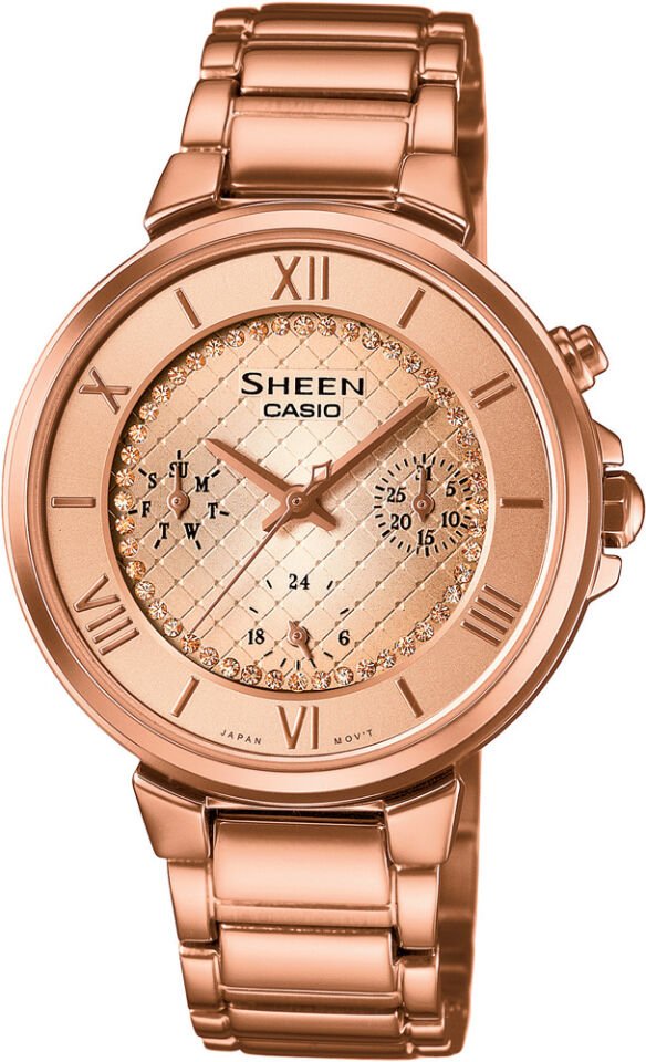 Casio She-3040Pg-9Audr Sheen Kadın Kol Saati