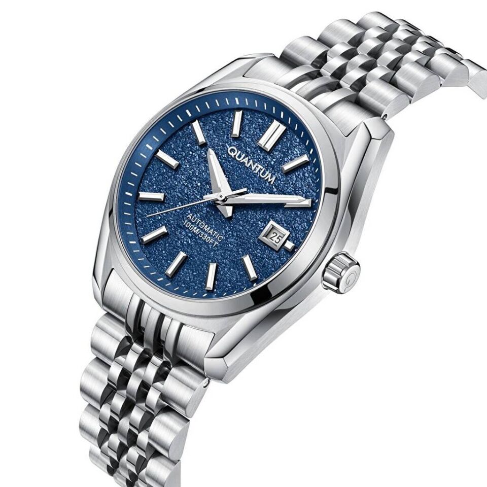 Quantum QMG1251B.390 Otomatik Çelik Gri Safir 10 Atm 41 Mm Erkek Kol Saati