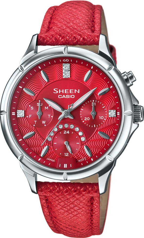 Casio She-3047L-4Audr Sheen Kadın Kol Saati