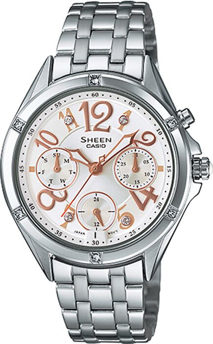 Casio She-3031D-7Audr Sheen Kadın Kol Saati