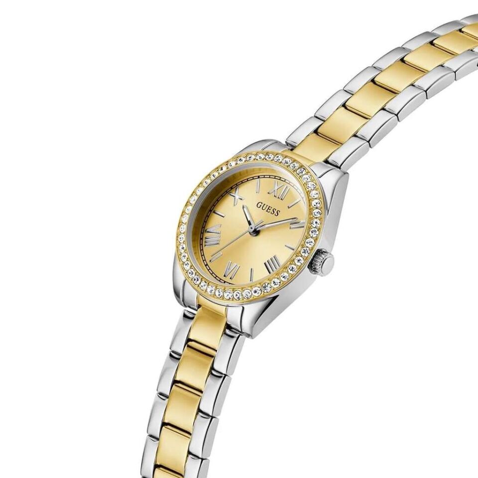 Guess GUGW0841L2 Quartz Çelik Gri Altın Rengi 30 Mm Kadın Kol Saati