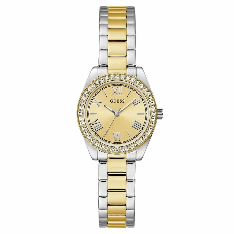 Guess GUGW0841L2 Quartz Çelik Gri Altın Rengi 30 Mm Kadın Kol Saati