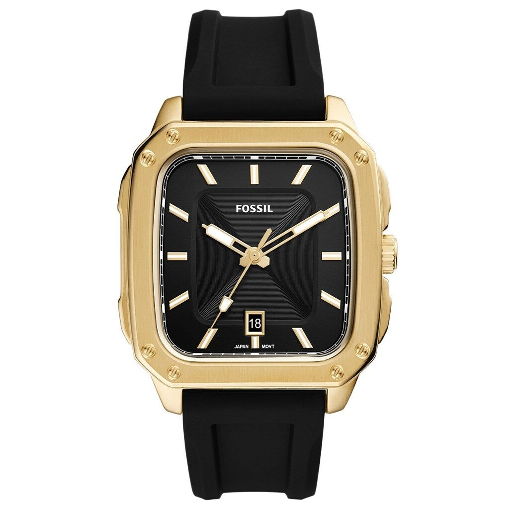Fossil FFS5981 Quartz Silikon Siyah 42 Mm Kadın Kol Saati