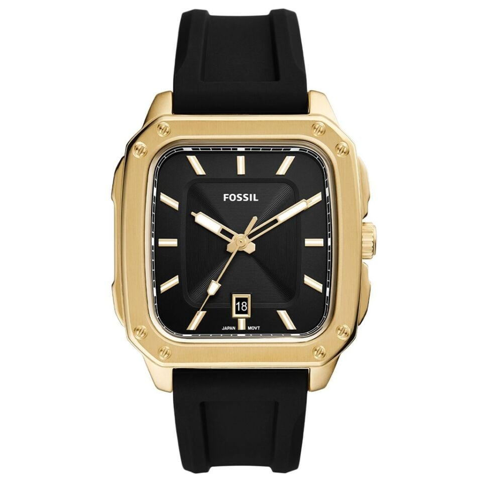 Fossil FFS5981 Quartz Silikon Siyah 42 Mm Kadın Kol Saati