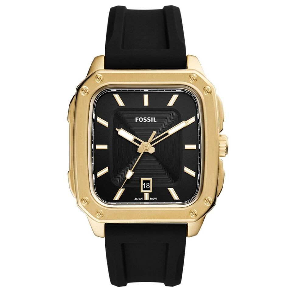 Fossil FFS5981 Quartz Silikon Siyah 42 Mm Kadın Kol Saati