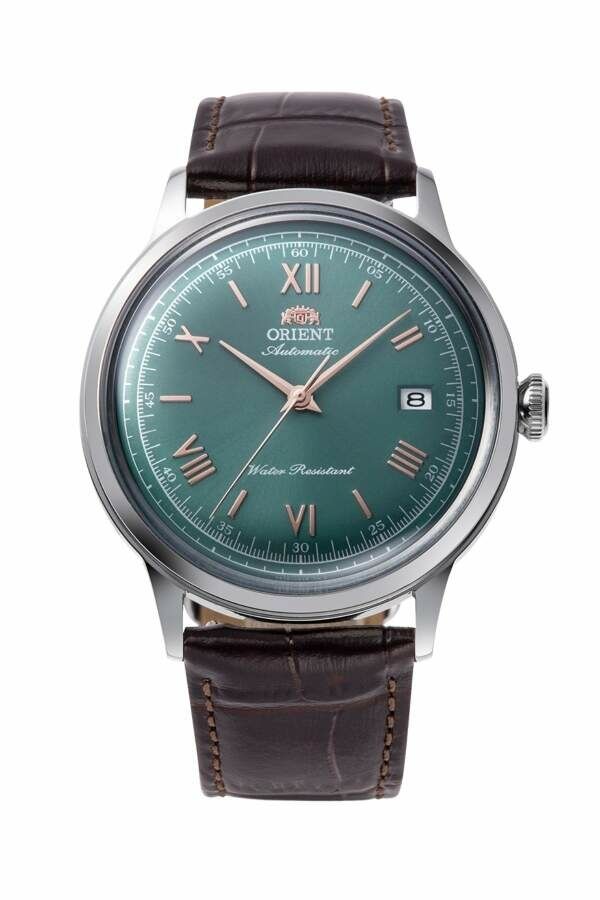 Orient RA-AC0023E30B Otomatik Deri Kahverengi Yeşil Kadran 41 Mm Erkek Kol Saati