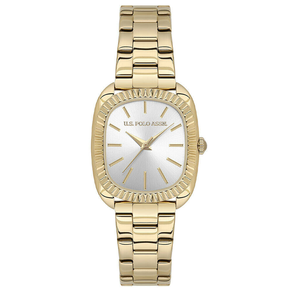 U.s. Polo Assn. USPA2143-04 Quartz Çelik Altın Rengi Gri Kadran 28X33 Mm Kadın Kol Saati