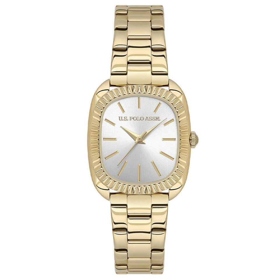U.s. Polo Assn. USPA2143-04 Quartz Çelik Altın Rengi Gri Kadran 28X33 Mm Kadın Kol Saati