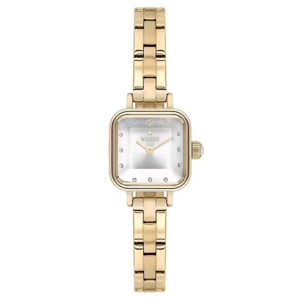 Wesse WWL117003 Quartz Çelik Altın Rengi Gri Kadran 21 Mm Kadın Kol Saati