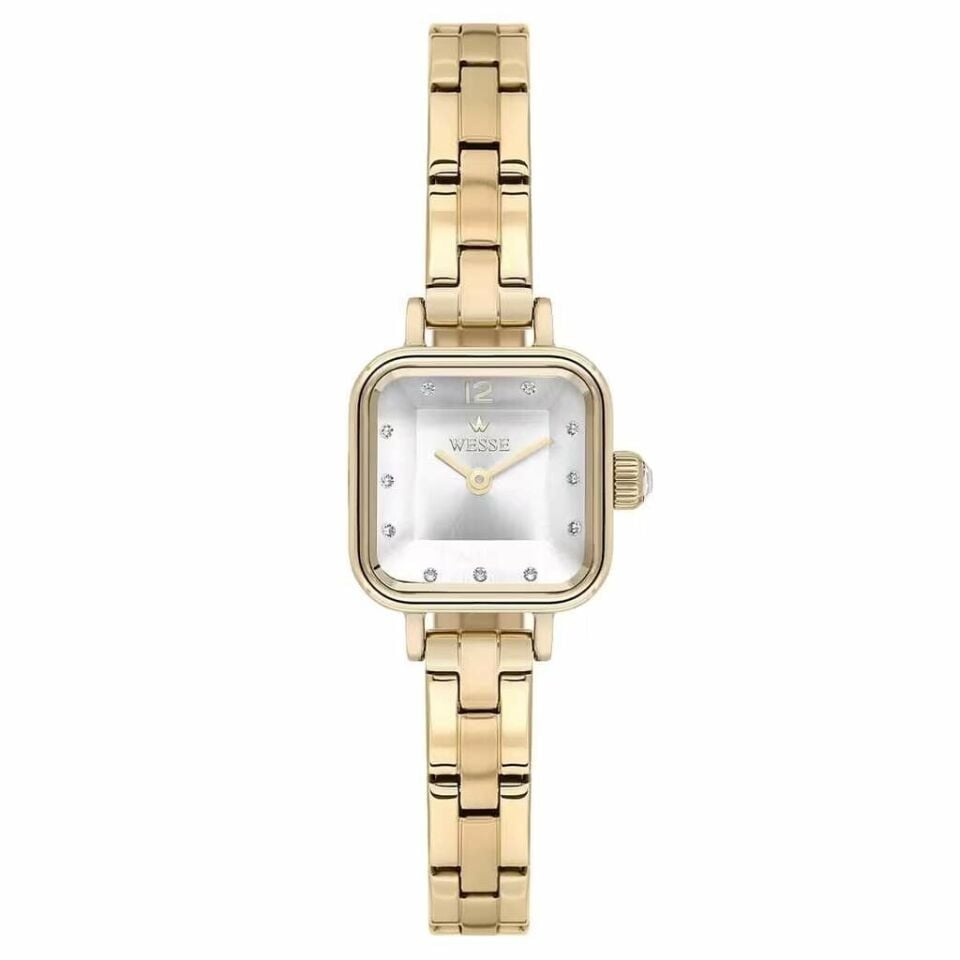 Wesse WWL117003 Quartz Çelik Altın Rengi Gri Kadran 21 Mm Kadın Kol Saati