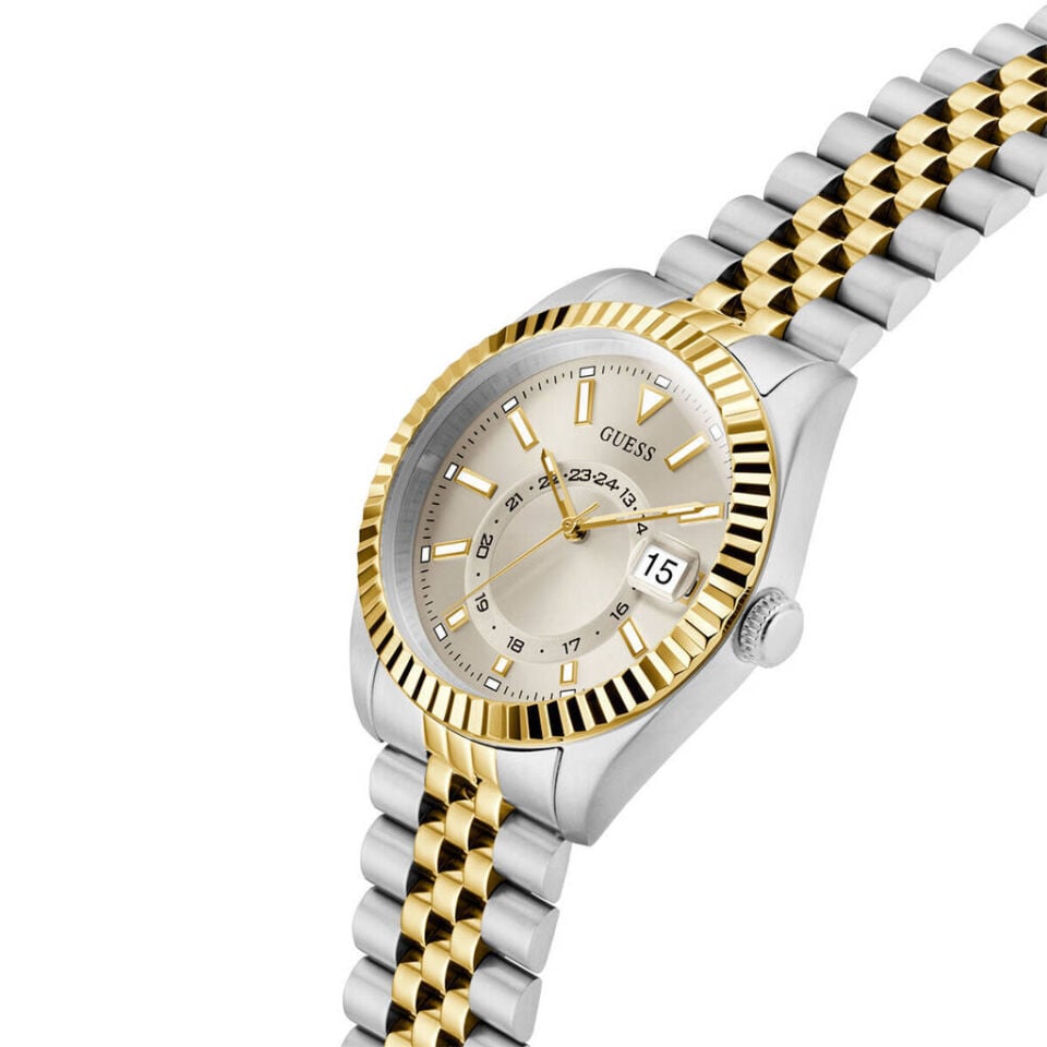 Guess GUGW0977G6 Quartz Çelik Gri Altın Rengi 42 Mm Erkek Kol Saati