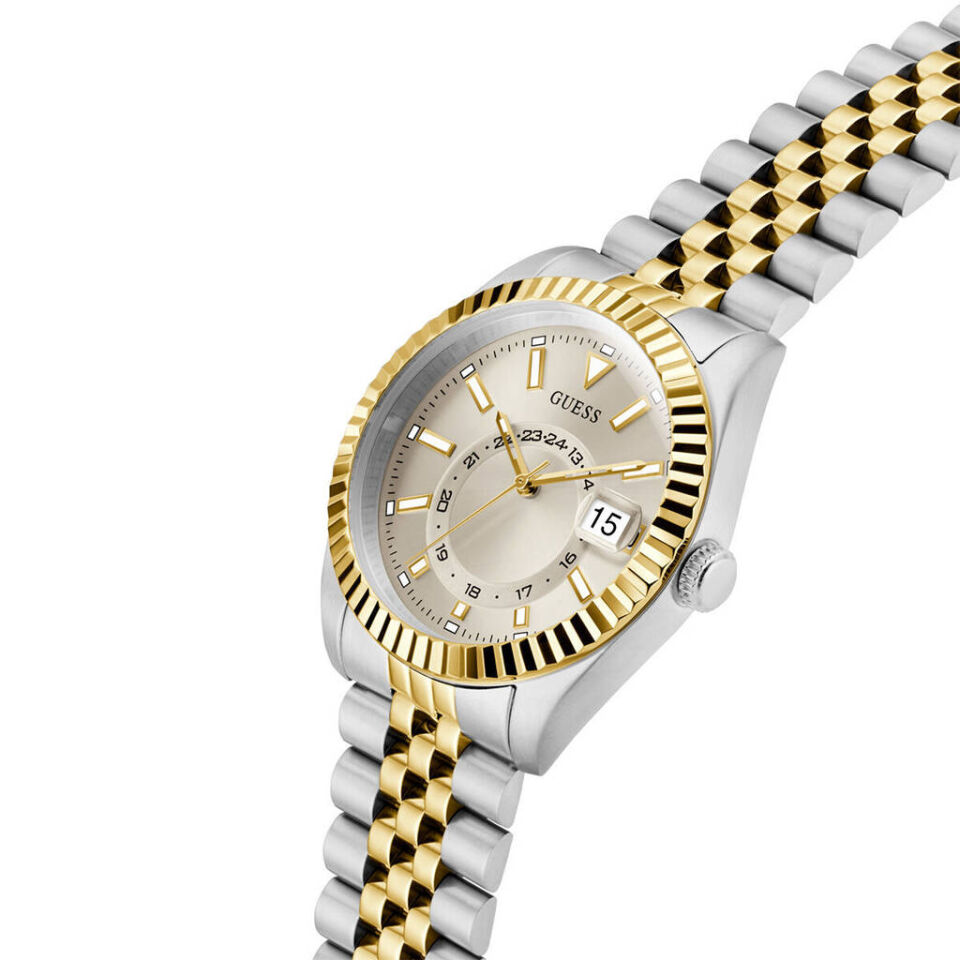 Guess GUGW0977G6 Quartz Çelik Gri Altın Rengi 42 Mm Erkek Kol Saati