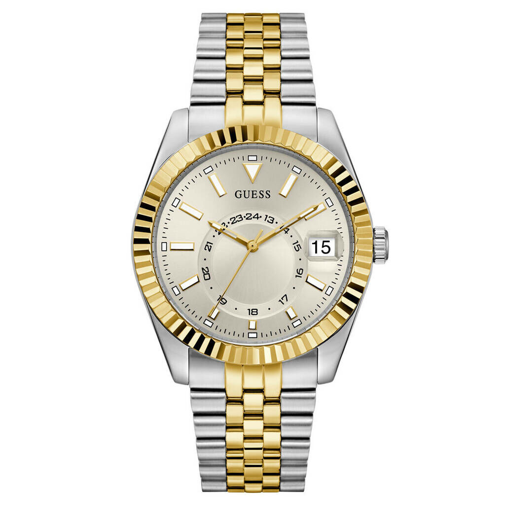 Guess GUGW0977G6 Quartz Çelik Gri Altın Rengi 42 Mm Erkek Kol Saati