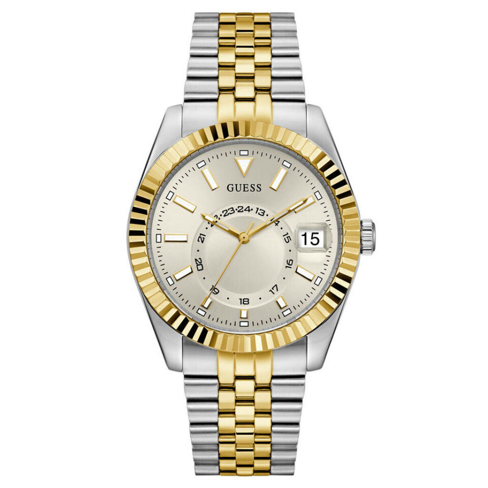 Guess GUGW0977G6 Quartz Çelik Gri Altın Rengi 42 Mm Erkek Kol Saati
