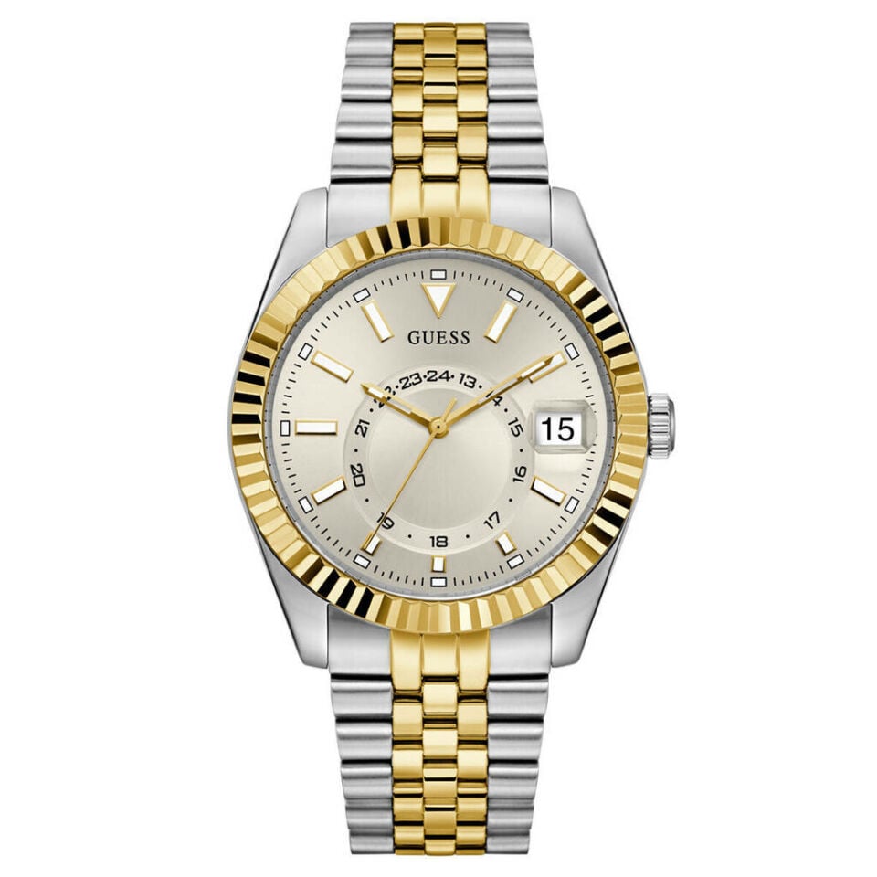 Guess GUGW0977G6 Quartz Çelik Gri Altın Rengi 42 Mm Erkek Kol Saati
