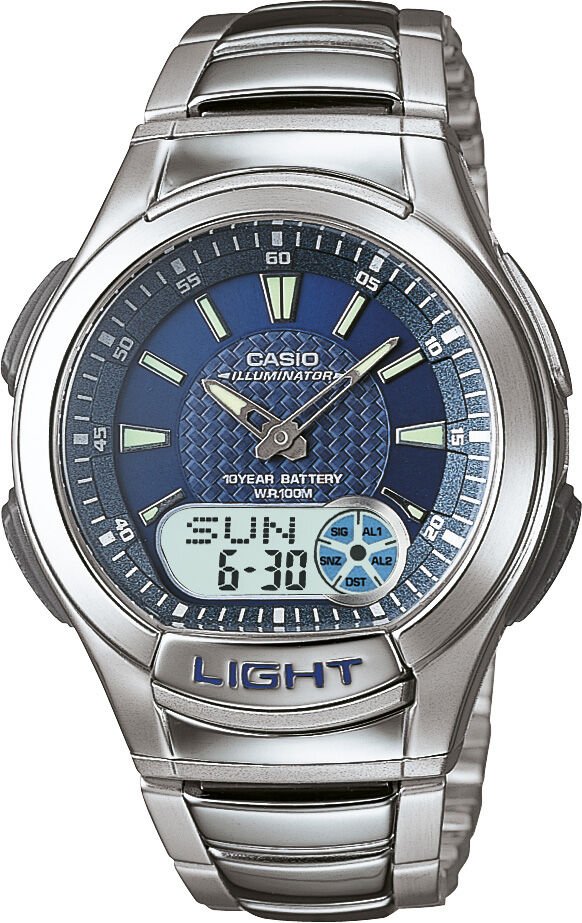 Casio Aq-180Wd-2Avdf Analog Combination Erkek Kol Saati