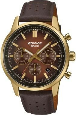 Casio EFR-575CL-5ADF Quartz Deri Kordon Kahve 10 Atm 41 Mm Erkek Kol Saati