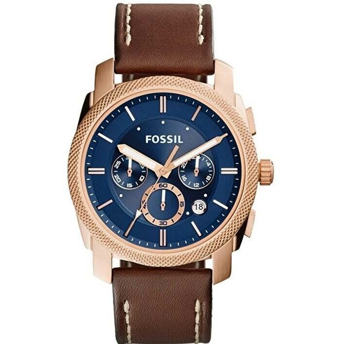 Fossil FFS5073 Quartz Deri Kahverengi 44 Mm Erkek Kol Saati