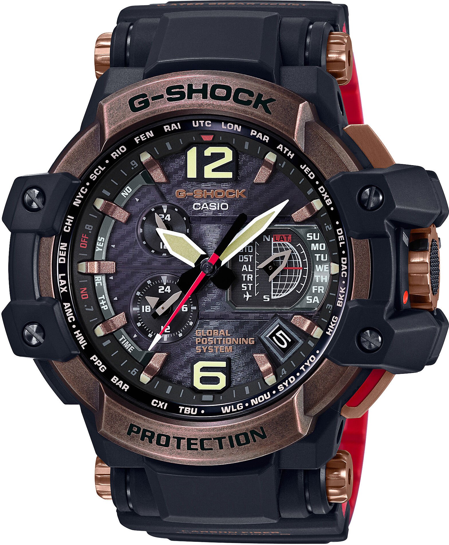 Casio Gpw-1000Rg-1Adr G-Shock Gps Özellikli Erkek Kol Saati