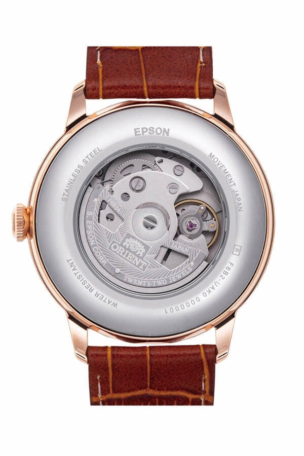 Orient RA-AK0801S30B Otomatik Deri Kahverengi Beyaz Kadran 42 Mm Erkek Kol Saati