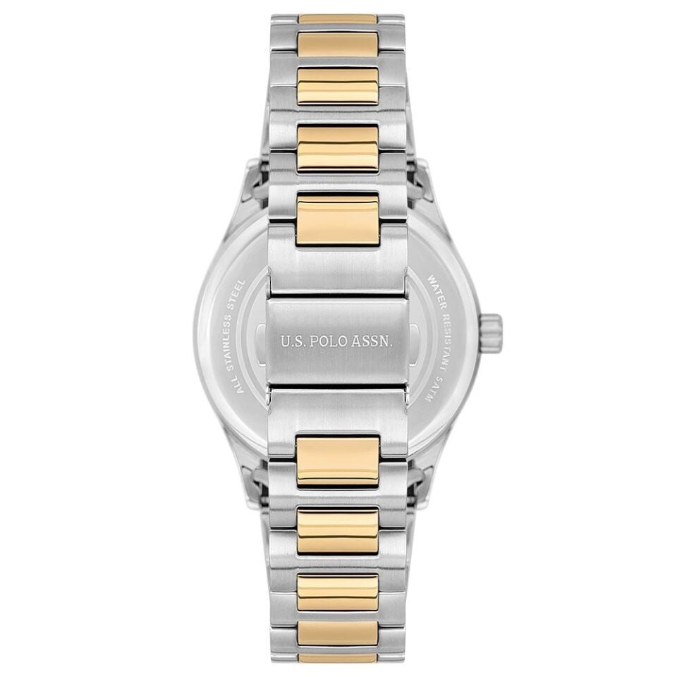 U.s. Polo Assn. USPA1072-06 Quartz Çelik Altın/Gri Siyah Kadran 42 Mm Erkek Kol Saati