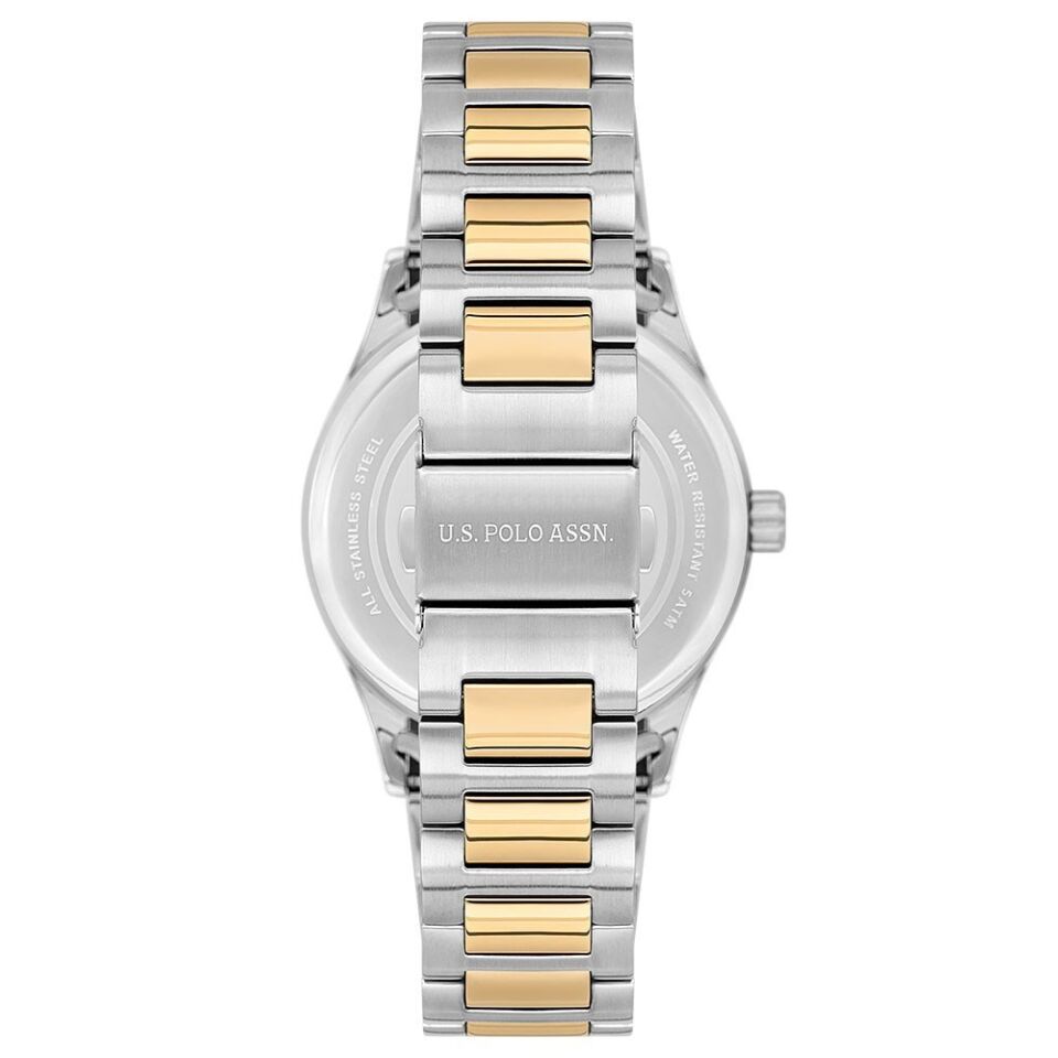 U.s. Polo Assn. USPA1072-06 Quartz Çelik Altın/Gri Siyah Kadran 42 Mm Erkek Kol Saati