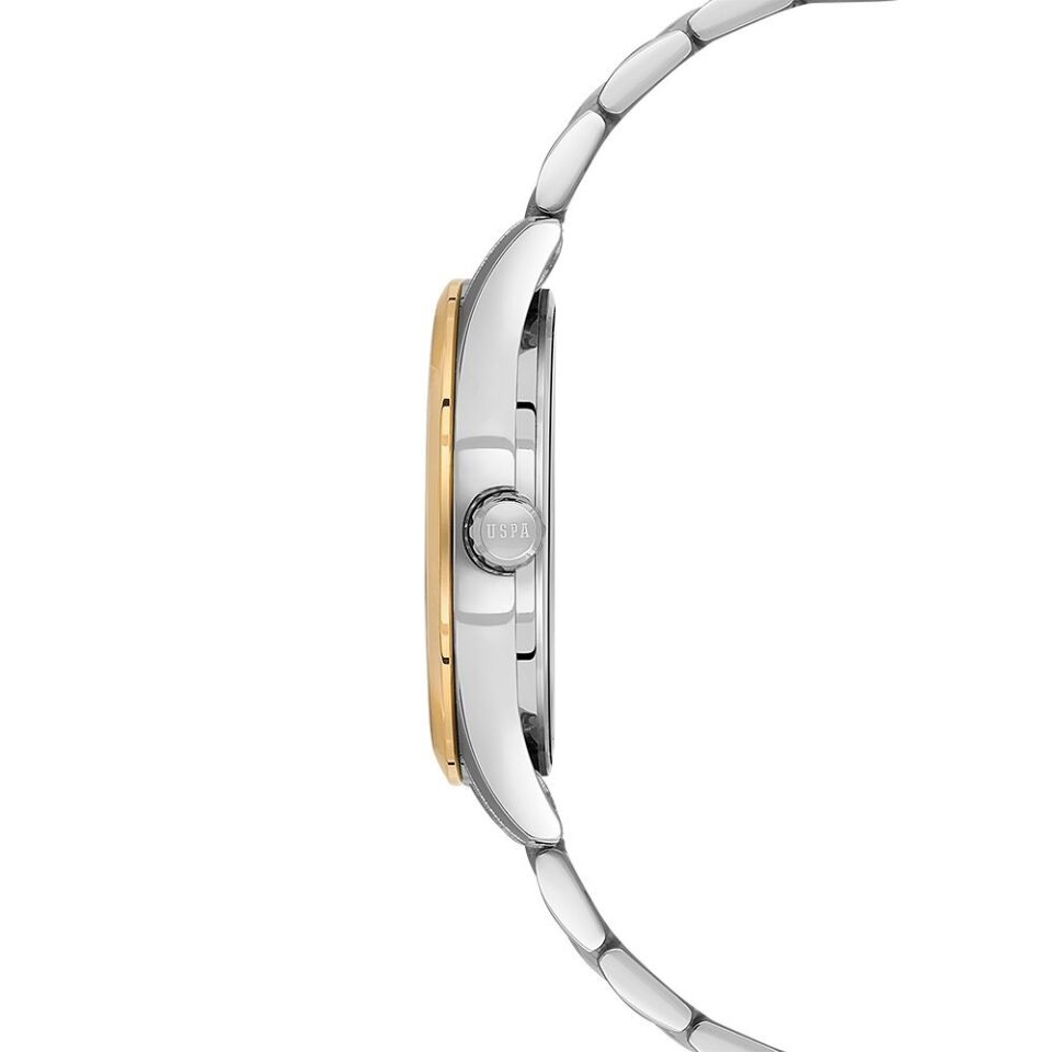 U.s. Polo Assn. USPA1072-06 Quartz Çelik Altın/Gri Siyah Kadran 42 Mm Erkek Kol Saati