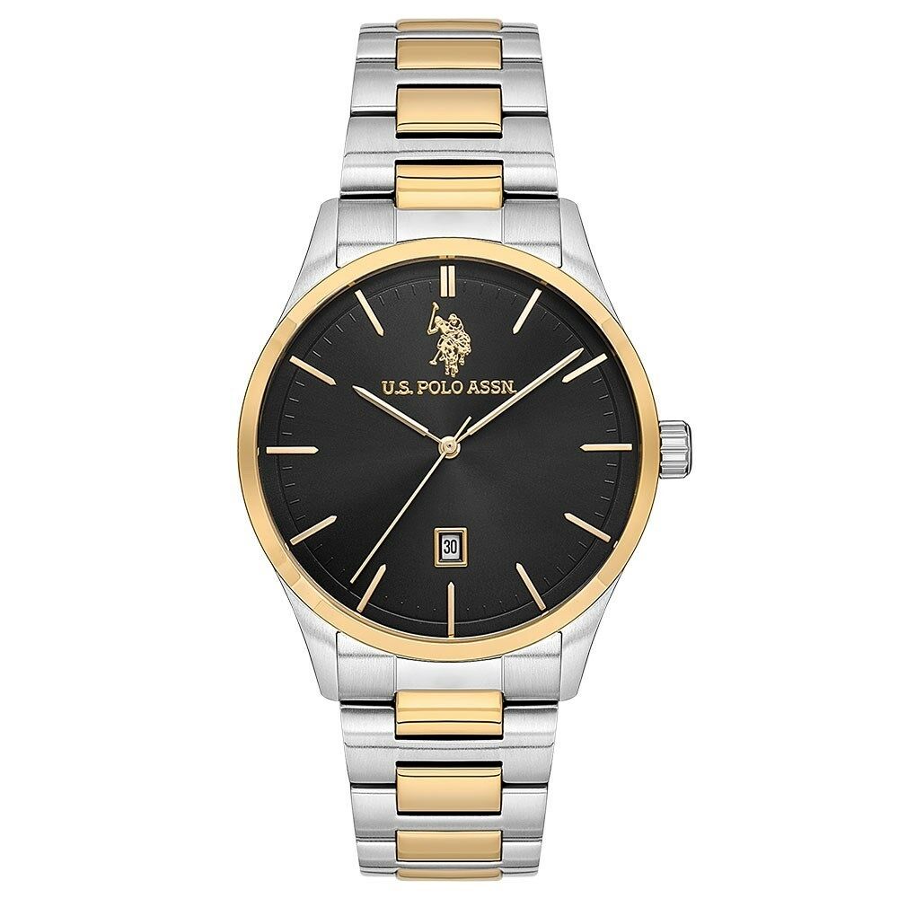 U.s. Polo Assn. USPA1072-06 Quartz Çelik Altın/Gri Siyah Kadran 42 Mm Erkek Kol Saati