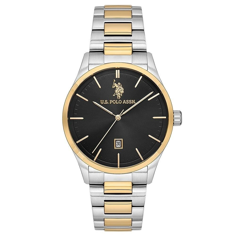 U.s. Polo Assn. USPA1072-06 Quartz Çelik Altın/Gri Siyah Kadran 42 Mm Erkek Kol Saati