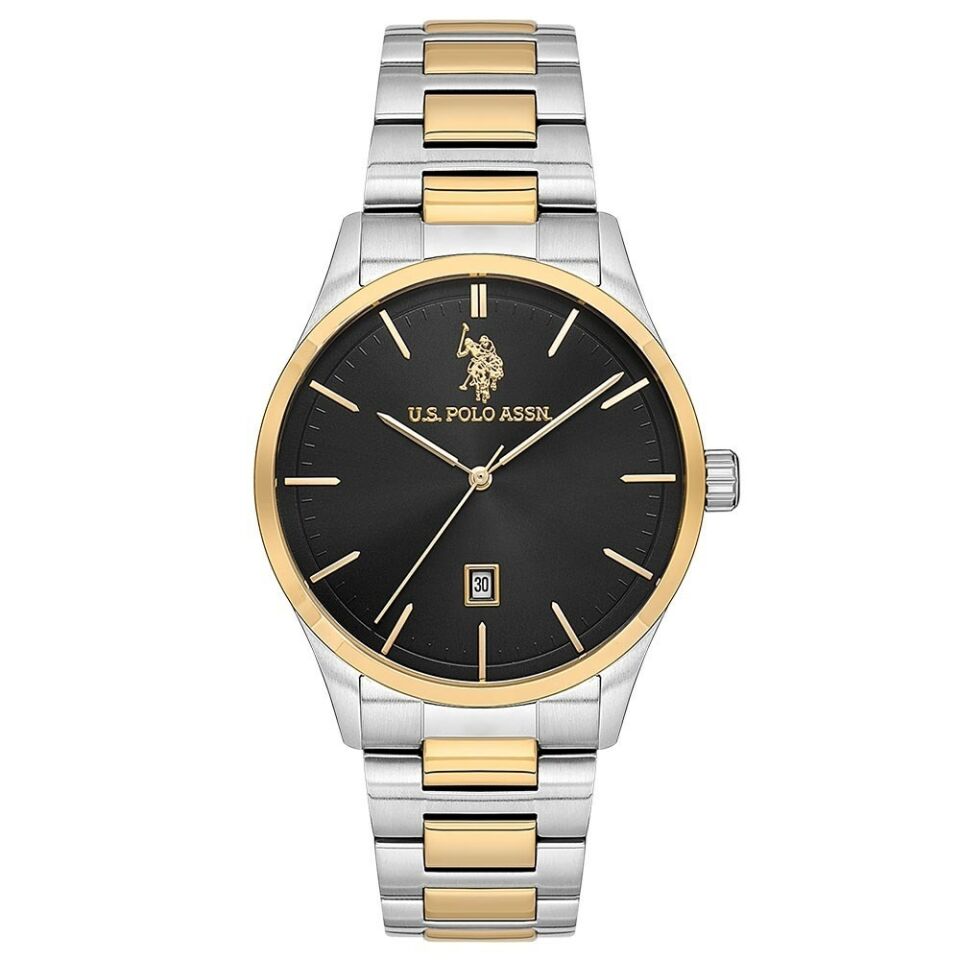 U.s. Polo Assn. USPA1072-06 Quartz Çelik Altın/Gri Siyah Kadran 42 Mm Erkek Kol Saati