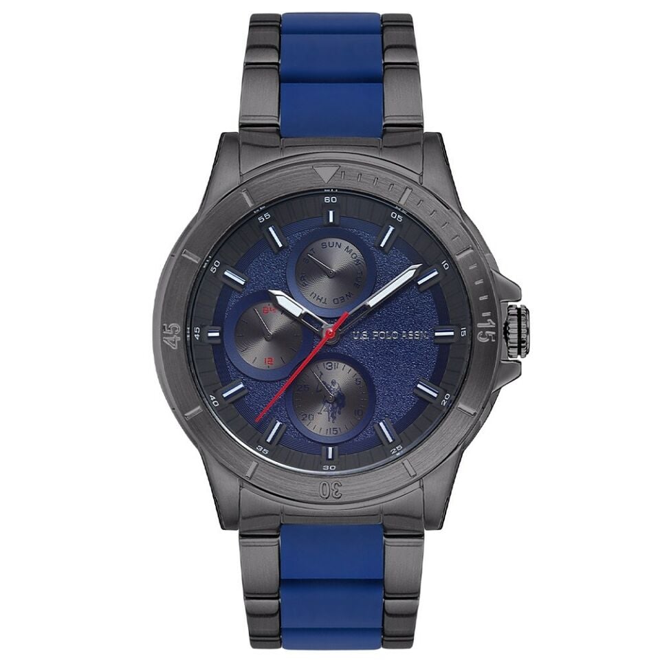 U.s Polo Assn. USPA1015-01 47 Mm Lacivert, Füme Çelik Erkek Kol Saati