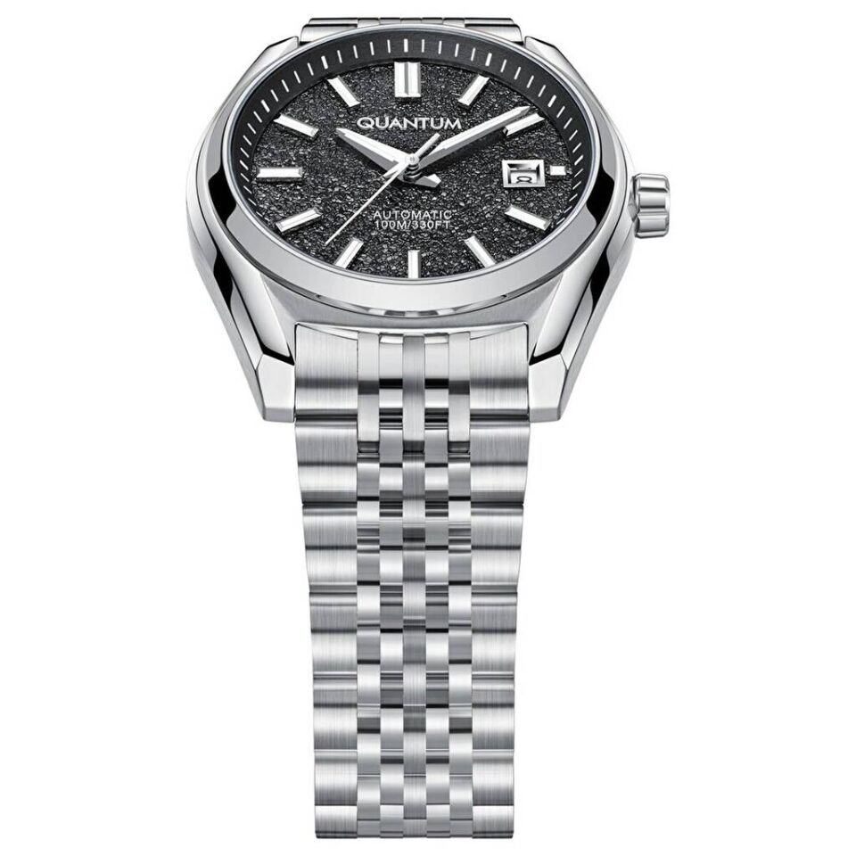 Quantum QMG1251B.350 Otomatik Çelik Gri Safir 10 Atm 41 Mm Erkek Kol Saati