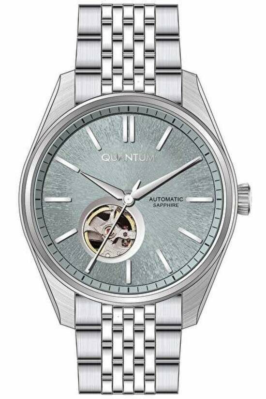Quantum QMG1207.360 Otomatik Çelik Gri Safir 10 Atm 41 Mm Erkek Kol Saati