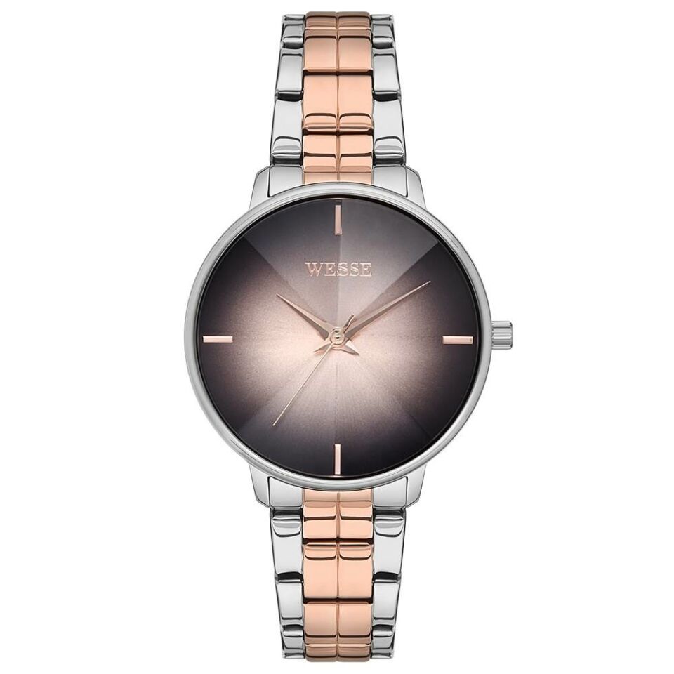 Wesse WWL108704 Quartz Çelik 36 Mm Rose Gold /Gri Çelik Kadın Kol Saati