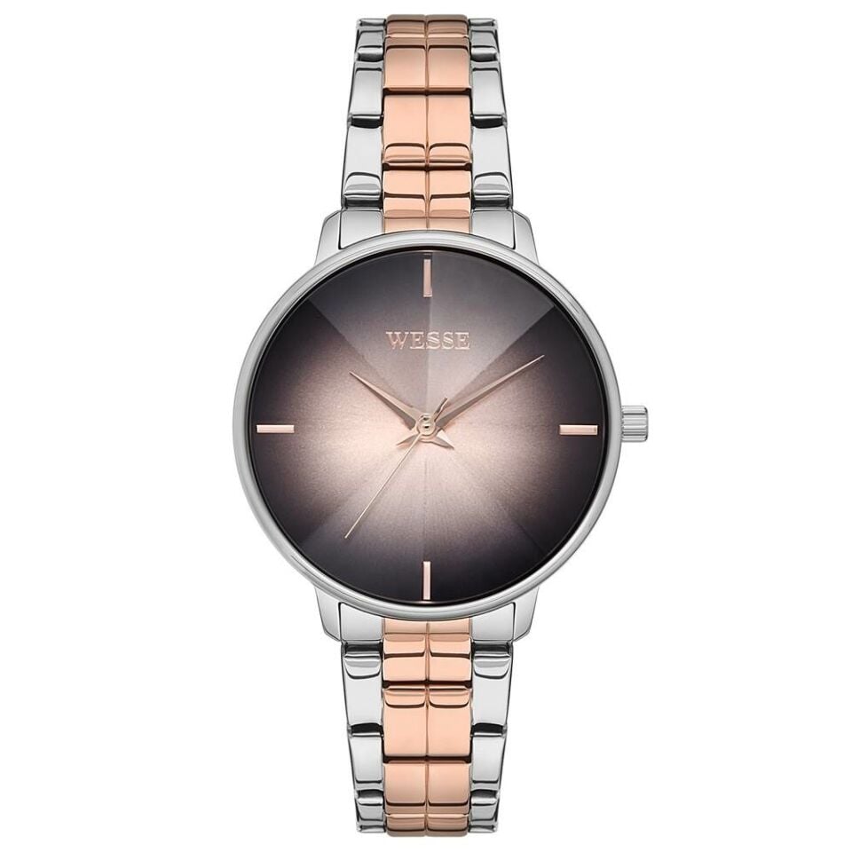 Wesse WWL108704 Quartz Çelik 36 Mm Rose Gold /Gri Çelik Kadın Kol Saati