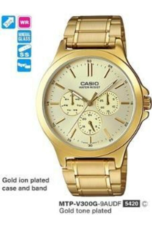 Casio Mtp-V300G-7Audf Casio Mtp-V300G-7Audf Erkek Kol Saati