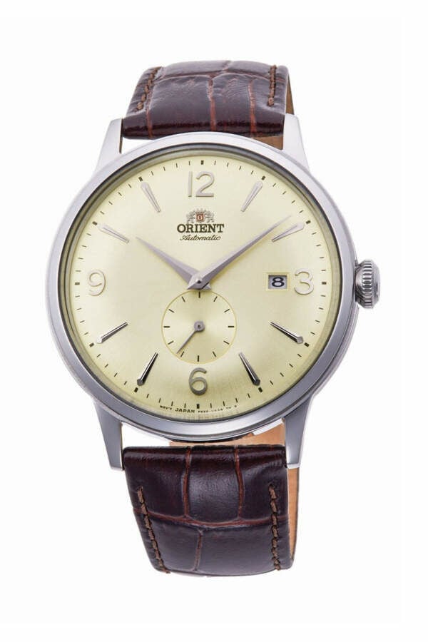 Orient RA-AP0003S30B Bambino Otomatik Deri Kahverengi Krem Kadran 41 Mm Erkek Kol Saati