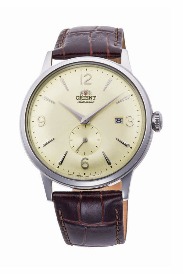 Orient RA-AP0003S30B Bambino Otomatik Deri Kahverengi Krem Kadran 41 Mm Erkek Kol Saati