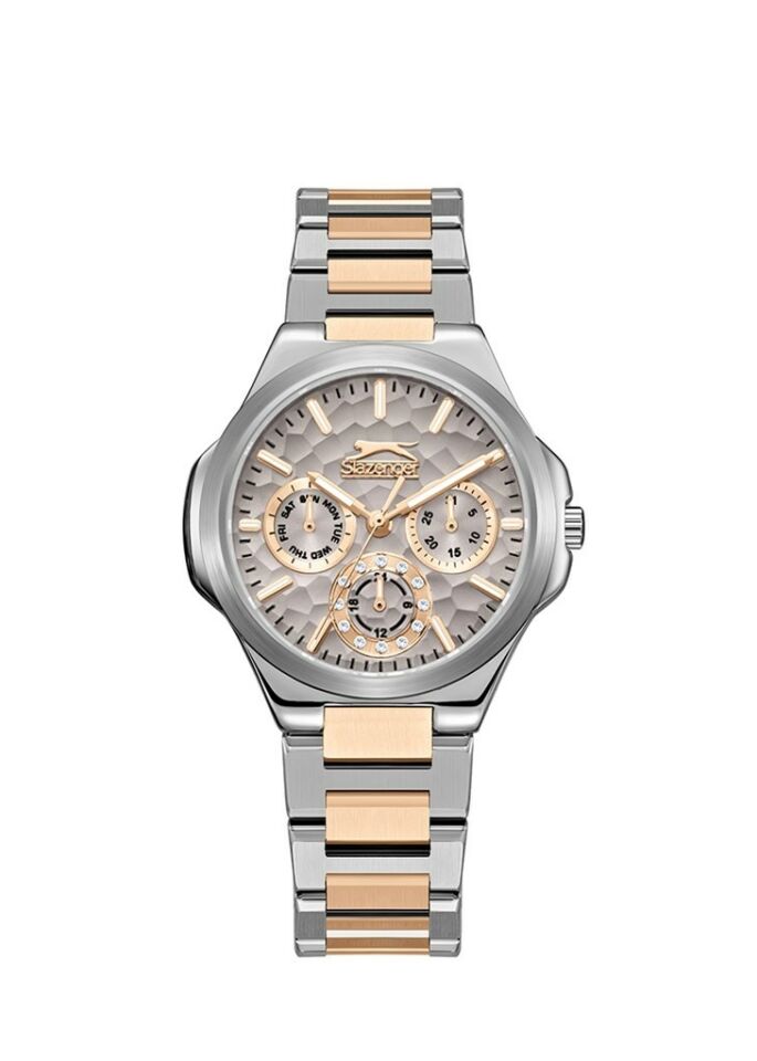 Slazenger SL.09.2365.4.02 Quartz Çelik Rose/Gri 44 Mm Erkek Kol Saati