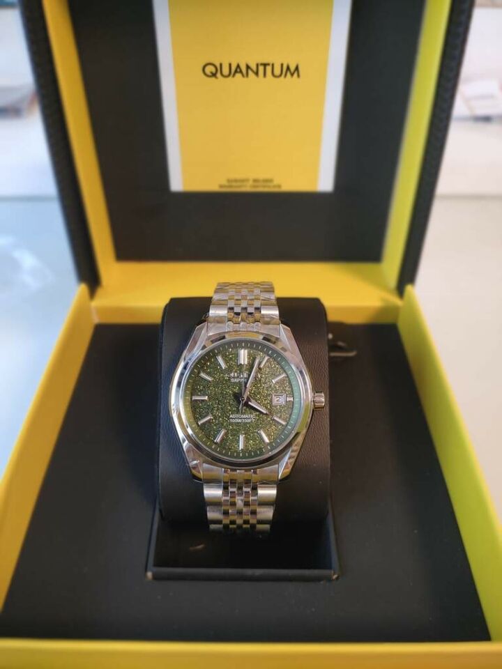 Quantum QMG1251B.370 Otomatik Çelik Gri Safir 10 Atm 41 Mm Erkek Kol Saati