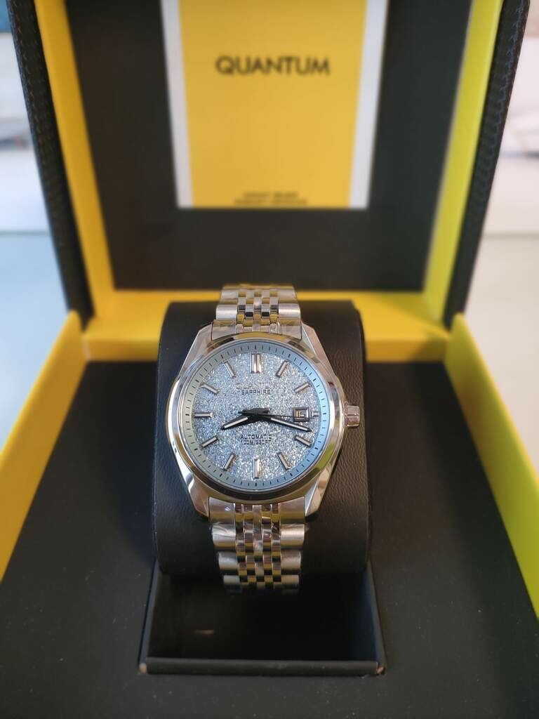 Quantum QMG1251B.300 Otomatik Çelik Gri Safir 10 Atm 41 Mm Erkek Kol Saati