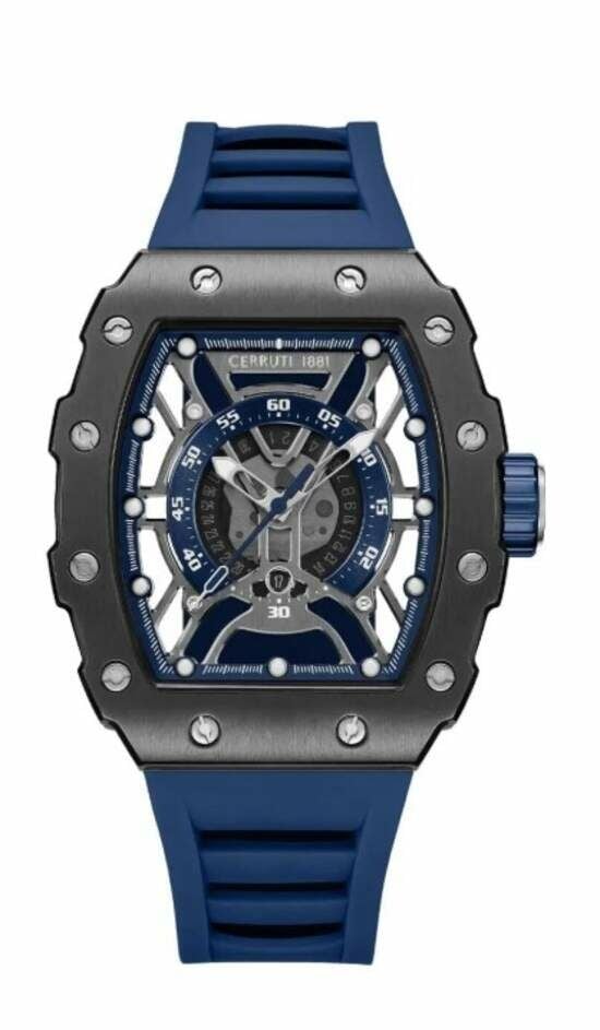 Cerruti 1881 Cıwgn0057702 Quartz Silikon Lacivert 43X47 Mm Erkek Kol Saati