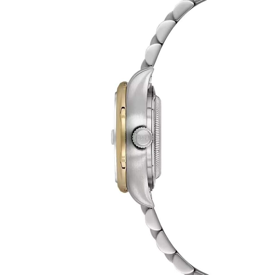 U.s. Polo Assn. USPA2140-03 Quartz Çelik Gri Altın Rengi Yeşil Kadran 32 Mm Kadın Kol Saati