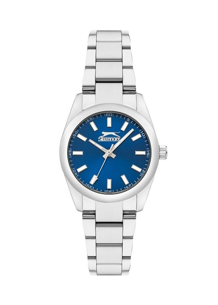 Slazenger SL.09.2282.3.08 Quartz Çelik Gri Lacivert Kadran 34 Mm Kadın Kol Saati